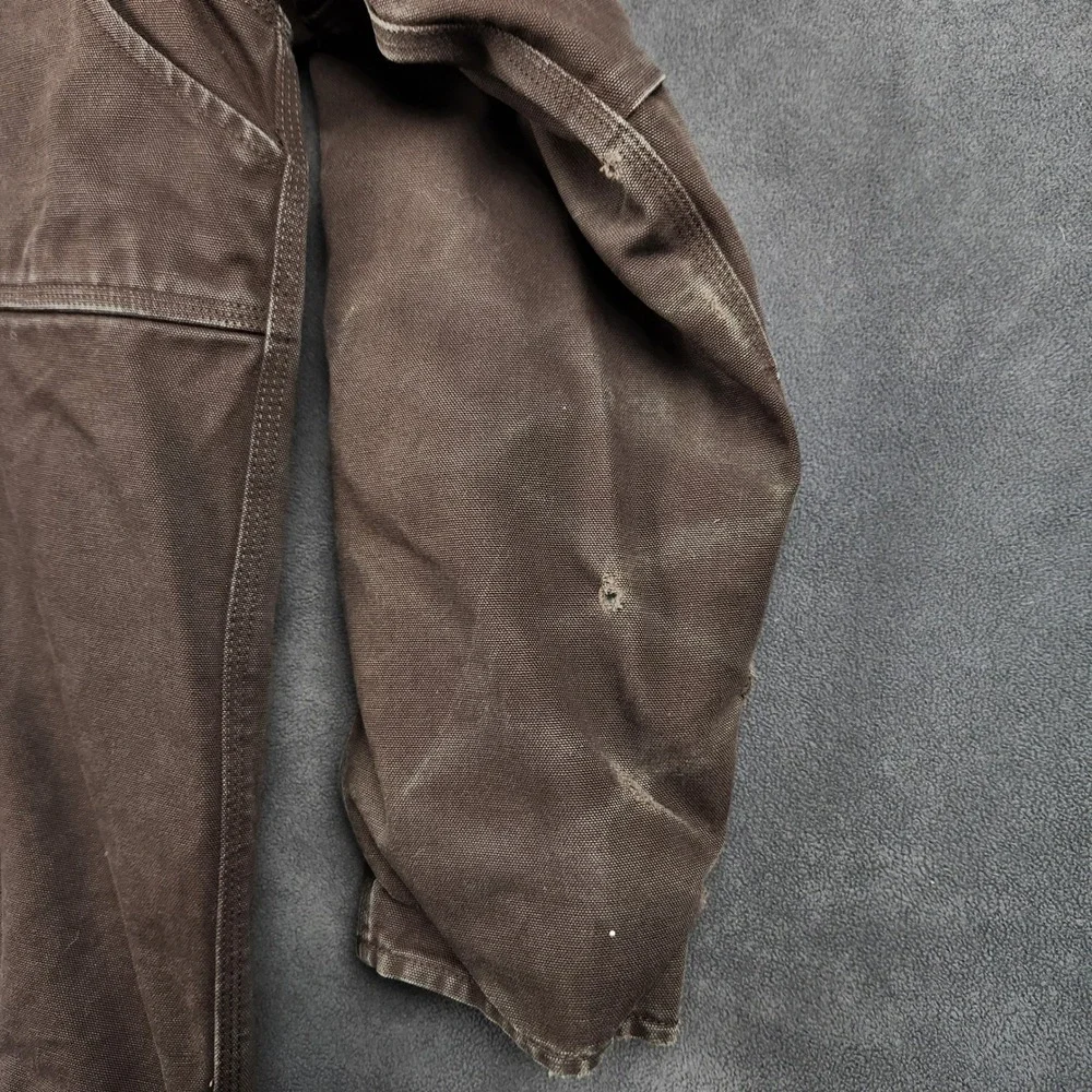 Carhartt Jacket Mens Large Brown Full Swing Relaxed Fit‎ Washed Duck Insulated
